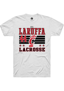 Ava LaRuffa Cincinnati Bearcats White NIL Striped Short Sleeve Player T Shirt