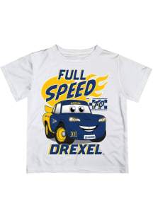 Vive La Fete Drexel Dragons Toddler White Full Speed Short Sleeve T-Shirt
