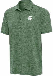 Antigua Michigan State Spartans Mens Green Sprout Short Sleeve Polo