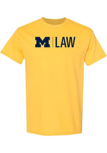 Michigan Wolverines Yellow Law Short Sleeve T Shirt
