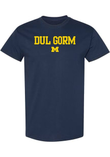 Michigan Wolverines Navy Blue Gaelic Go Blue Short Sleeve T Shirt