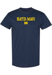 Michigan Wolverines Navy Blue Turkish Go Blue Short Sleeve T Shirt