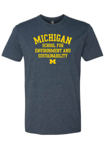 Michigan Wolverines Navy Blue (SEAS) School For Environment and Sustainability Short Sleeve T Shir..