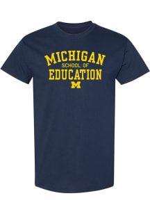 Michigan Wolverines Navy Blue Marsal Family School of Education Short Sleeve T Shirt