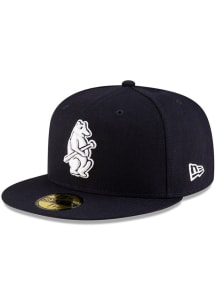 New Era Chicago Cubs Mens Navy Blue 1914 Bear Coop 59FIFTY Fitted Hat