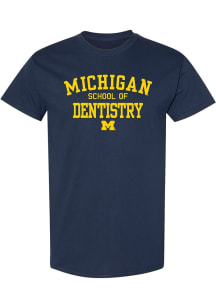 Michigan Wolverines Navy Blue School of Dentistry Short Sleeve T Shirt