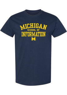 Michigan Wolverines Navy Blue School of Information Short Sleeve T Shirt