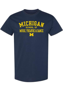 Michigan Wolverines Navy Blue School of Music, Theatre & Dance Short Sleeve T Shirt
