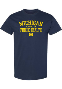 Michigan Wolverines Navy Blue School of Public Health Short Sleeve T Shirt