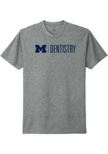 Michigan Wolverines Grey School of Dentistry Short Sleeve T Shirt