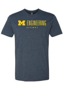 Michigan Wolverines Navy Blue Engineering Alumni Short Sleeve T Shirt