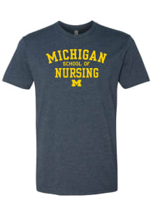 Michigan Wolverines Navy Blue School of Nursing Short Sleeve T Shirt