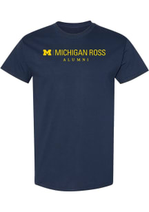 Michigan Wolverines Navy Blue Ross School of Business Alumni Short Sleeve T Shirt