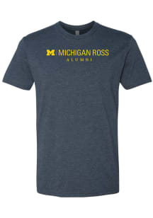 Michigan Wolverines Navy Blue Ross School of Business Alumni Short Sleeve T Shirt