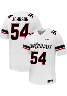 Thomas Johnson  Nike Cincinnati Bearcats White NIL Name And Number Football Jersey