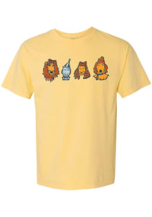 Summit Sportswear Wizard of Oz Yellow Characters Short Sleeve T Shirt