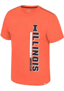 Colosseum Illinois Fighting Illini Orange Gom Jabbar Short Sleeve T Shirt