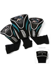 San Jose Sharks 3 Pack Contour Golf Headcover