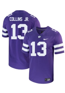 Rj Collins Jr.  Nike K-State Wildcats Purple NIL Name And Number Football Jersey