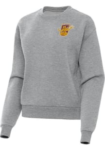 Antigua Detroit City FC Womens Grey Victory Crew Sweatshirt