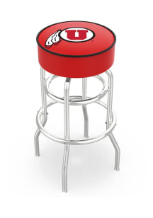 Utah Utes Double-Ring Swivel Pub Stool - Black