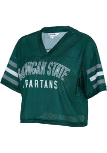 Michigan State Spartans Womens Field Goal Fashion Football Jersey - Green