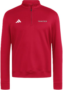 Adidas Texas Tech Red Raiders Mens Red Ultimate 365 Cozy Long Sleeve Qtr Zip Pullover