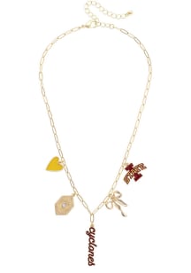 Iowa State Cyclones Paperclip Charm Necklace