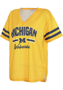 Michigan Wolverines Womens Kickoff Fashion Football Jersey - Yellow
