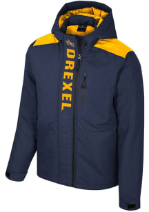 Mens Drexel Dragons Colosseum Mens The One Heavyweight Jacket - Navy Blue