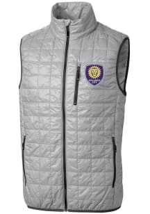 Cutter and Buck Orlando City SC Mens Grey Rainier PrimaLoft Sleeveless Jacket