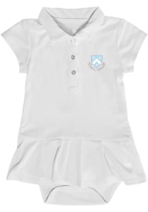 Columbia University Lions Baby Girls White Caroline Short Sleeve Dress
