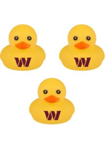 Washington Commanders Burgundy 3pk Rubber Duck