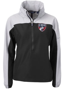 Cutter and Buck FC Dallas Womens Black Charter Eco Pullover