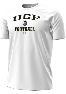 Under Armour UCF Knights White Football Football Performance Short Sleeve T Shirt