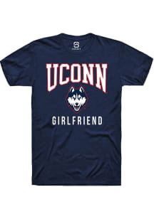 Summit Sportswear UConn Huskies Navy Blue Girlfriend Short Sleeve T Shirt