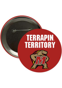 Maryland Terrapins 3" Terrapin Territory Button - Red