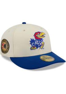 New Era Kansas Jayhawks Mens White March Madness 59FIFTY Fitted Hat