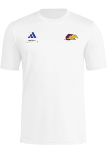 Adidas Kansas Jayhawks White Locker Football Icon Short Sleeve T Shirt