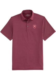 Vineyard Vines Harvard Crimson Mens Maroon St. Jean Short Sleeve Fashion Polo