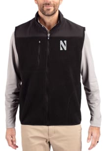 Cutter and Buck Northwestern Wildcats Mens Purple Cascade Sherpa Sleeveless Jacket