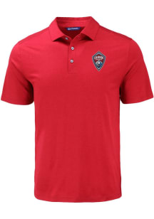 Cutter and Buck Colorado Rapids Mens Red Coastline Eco Short Sleeve Polo