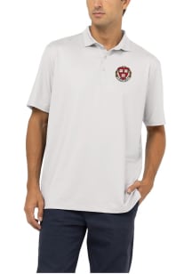 Harvard Crimson Mens White Primary Logo Short Sleeve Polo