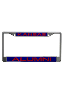 Kansas Jayhawks Alumni Chrome License Plate Frame - Blue