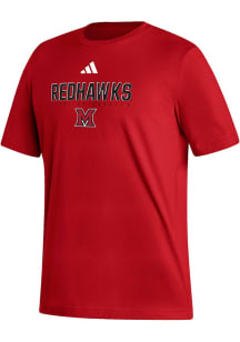 Adidas Miami RedHawks Red Heat Seal Fresh Short Sleeve T Shirt