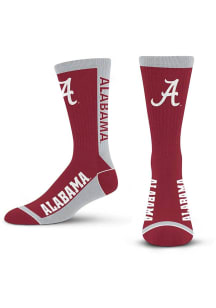 Alabama Crimson Tide MVP Stock Mens Crew Socks