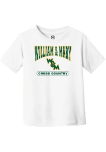 Summit Sportswear William & Mary Tribe Youth White Cross Country Short Sleeve T-Shirt