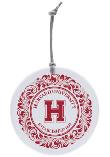Harvard Crimson Ceramic Ornament - Maroon