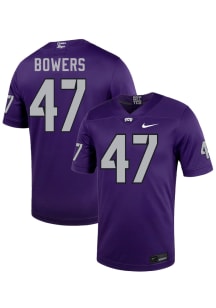 Aaron Bowers  Nike TCU Horned Frogs Purple NIL Name And Number Football Jersey