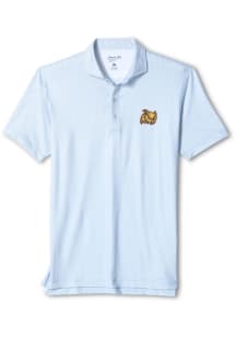 Johnnie O Rowan University Mens Blue-Navy Hex Flying Owl Short Sleeve Fashion Polo